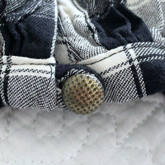 Anthropologie Maeve Women's Sz XS Amber Black & White Plaid Tiered Tunic Dress - Picture 9 of 9